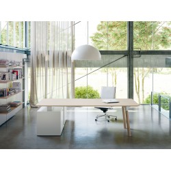 MESA WOODS+MUEBLE AUXILIAR