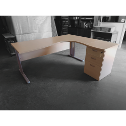 Mesa 180x164 forma Haya/Plata