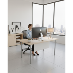 Mesa 140x80 con 1 pasacable