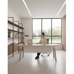 Mesa Roble patas madera