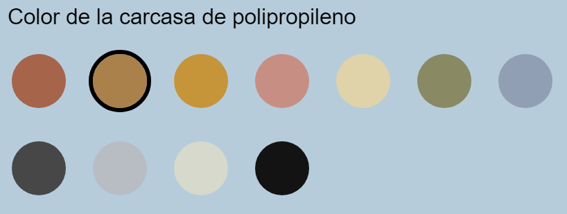Colores polipropileno